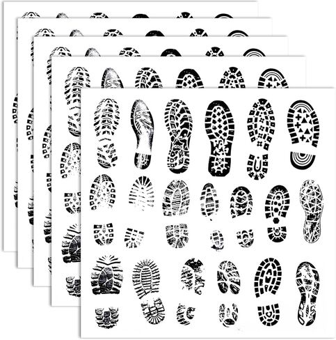 5 Pcs Fingerprints Stickers for Crime Scene Decorations Fingerprint Peel 'n Place Lable Gifts for Murders Mystery Party Detective Spy Themed Party Decoration Favors Home Office Supplies in Saudi Arabia