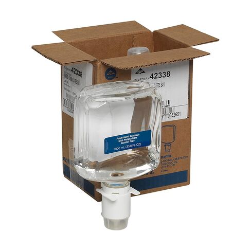 عبوات موزع معقم اليدين الرغوي المرطب من Georgia-Pacific enMotion Gen2 من GP PRO، خالي من الكحول والعطور، زجاجتان في كل علبة، 42338 in Kuwait