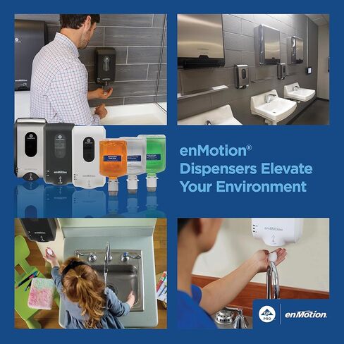 عبوات موزع معقم اليدين الرغوي المرطب من Georgia-Pacific enMotion Gen2 من GP PRO، خالي من الكحول والعطور، زجاجتان في كل علبة، 42338 in Kuwait