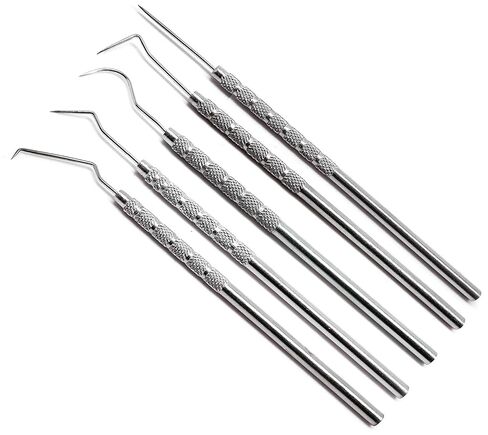 5 Pcs Dental Probes Explorer Hygiene Cleaning Stainless Steel Premium Instruments in Saudi Arabia