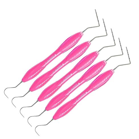 مسبار UNC 23/15 مقبض سيليكون وردي من الفولاذ المقاوم للصدأ لقياس اللثة للأسنان أداة تشخيصية احترافية لعيادات الأسنان واستخدام التدريب in Kuwait