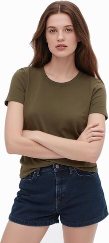 تي شيرت نسائي من صوف ميرينو 100%، رقبة دائرية خفيفة الوزن ماصة للرطوبة، طبقة أساسية رياضية للجري in Kuwait