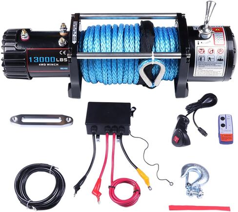 Electric Winch Waterproof Synthetic Cable Rope for ATV UTV Towing 12V in Saudi Arabia