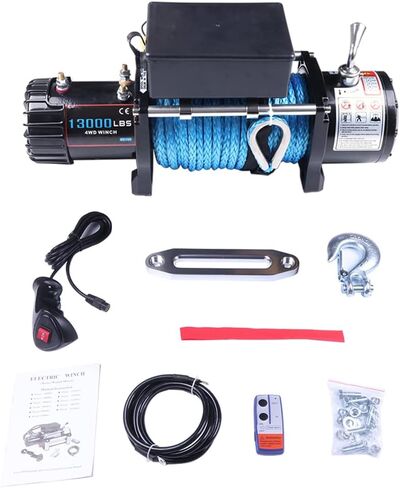 Electric Winch Waterproof Synthetic Cable Rope for ATV UTV Towing 12V in Saudi Arabia