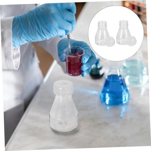 مجموعة زجاجات Ciieeo Lab المكونة من 2 قوارير بلاستيكية مقاومة للحرارة العالية سعة 150 مل لزراعة الخلايا وجمع العينات in Saudi Arabia