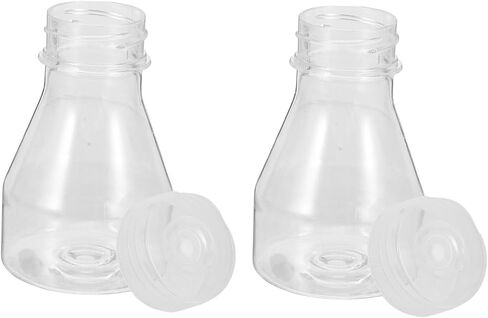 2pcs High-temperature Resistant Laboratory Flasks Reusable Plastic Bottles for Cell Culture and Sample Collection and for Tissue Cultures in Saudi Arabia