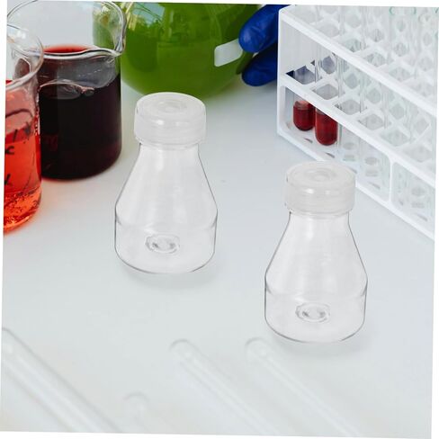 2pcs High-temperature Resistant Laboratory Flasks Reusable Plastic Bottles for Cell Culture and Sample Collection and for Tissue Cultures in Saudi Arabia