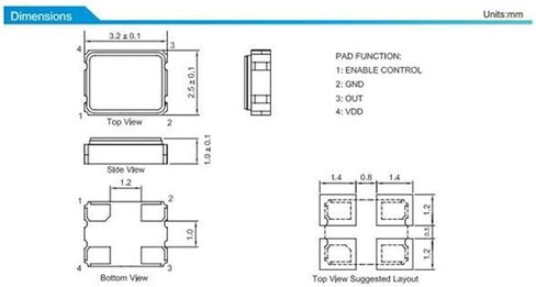 (5 قطعة) 64 متر 64 ميجا هرتز 64.000 ميجا هرتز SMD مذبذب كريستال نشط 4PIN OSC 3.2*2.5 مللي متر مذبذبات ساعة الرنين الكوارتز 64.000 متر in Kuwait
