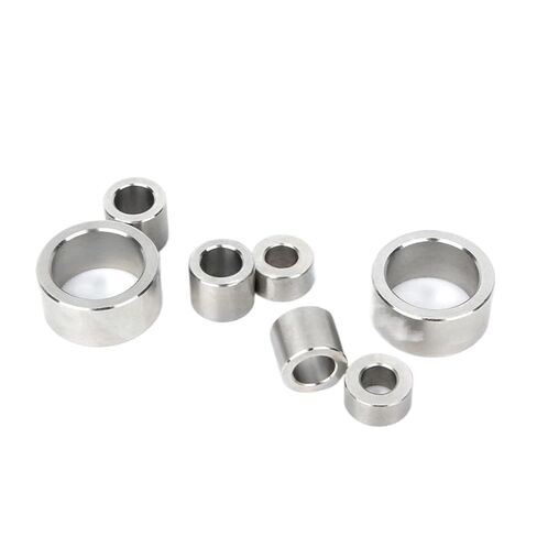 1-5Pcs ID 12mm 304 Stainless Steel Bushing OD 17-19mm Hollow Bushing Extended Cylindrical Steel Toothless Screw Sleeve(12x17x10mm 2pcs) in Saudi Arabia