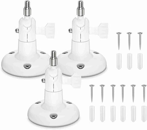 BRRNOO Monitor Wall Mount, Computer Monitor Wall Mount Home Camera Mounting Bracket Outdoor Indoor 2 Pack Adjustable Tv for Home Security (2PCS) in Saudi Arabia