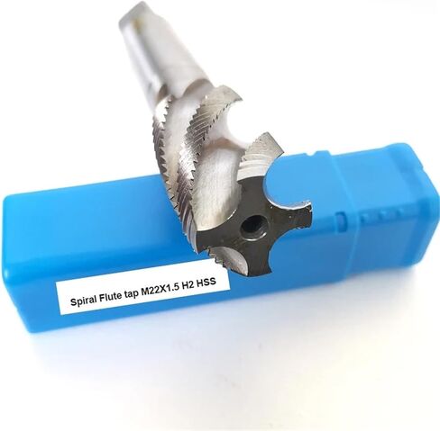 HSS Machine Spiral Flute tap M6 M8 M10 M12 M14 M16 M18 Right Hand Fine Thread cutting screw Fluted M20 M22 M24 M27 M30(1.5,M24 1PCS) in Saudi Arabia