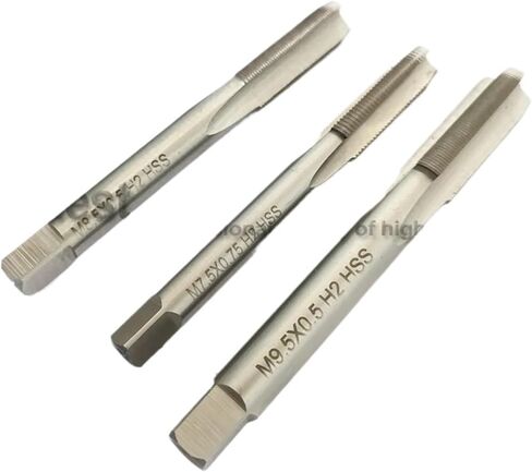 HSS Right Hand Metric thread tap M6.5 M7.5 M8.5 M9.5 M10 Machine Fine Straight Flute taps M8.5X0.5 M9.5X1 M10X2 m7.5x0.5(M6.5X0.5 1PCS) in Saudi Arabia