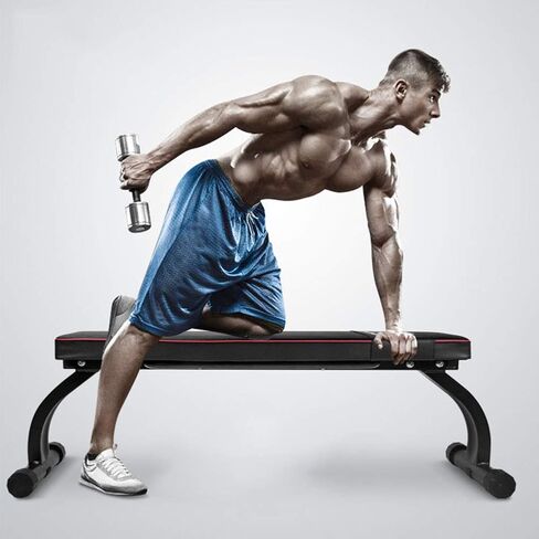 Multifunctional Dumbbell Bench Folding Flat Weight Utility Home Gym Weight Bench Dumbbell Bench Comfortable for Barbell Abdominal Exercises in Saudi Arabia