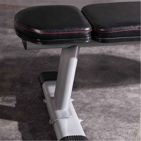 Flat Bench Dumbbell Bench Home Sit-Up Exercise Equipment Fitness Multi-Function Flat Bench Press Weight Benches,Black-125x67x45cm in Saudi Arabia