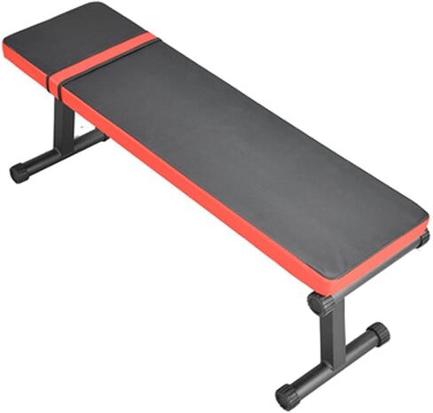 Flat Bench Folding Dumbbell Bench Height Incline Exercise Bench Weight Capacity Multi-Functional Home Gym Strength Training Fitness Workout Station Weight Benches,Red-1 in Saudi Arabia