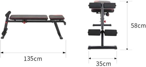 Weight Benches Foldable Workout Bench for Home Gym Exercises Sit-Ups Folding Dumbbell Stools for Men and Women Load - 400 Kg in Saudi Arabia