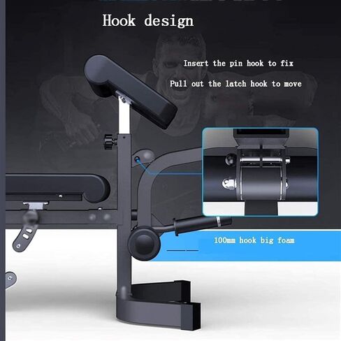 Weight Bench, Standard Weight Benches Dumbbell Bench Multi-Functional Fitness Equipment Weight Bench Bed Home Exercise Fitness in Saudi Arabia