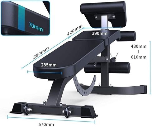 Weight Bench, Standard Weight Benches Dumbbell Bench Multi-Functional Fitness Equipment Weight Bench Bed Home Exercise Fitness in Saudi Arabia