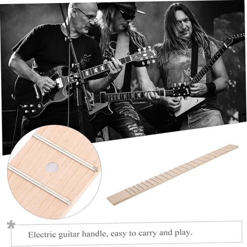 Electric Guitar Fingerboard Replacement Maplewood Fretboard with Fret Markers for Accurate Playing and Versatile Music Styles Convenient and Sturdy Guitar Accessory in Saudi Arabia