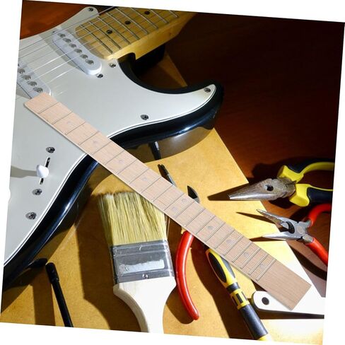 Electric Guitar Fingerboard Replacement Maplewood Fretboard with Fret Markers for Accurate Playing and Versatile Music Styles Convenient and Sturdy Guitar Accessory in Saudi Arabia