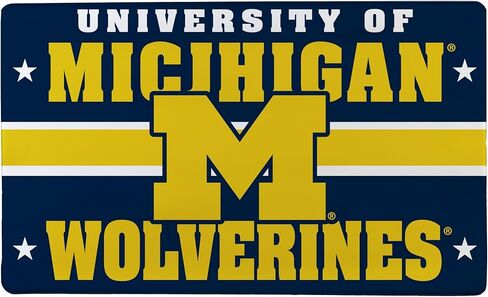 NCAA University Michigan حصيرة الترحيب بالمدخل الداخلي، 30 بوصة × 18 بوصة سجادات وسجاد مطبخ مضادة للتعب، ظهر غير قابل للانزلاق، حصيرة مريحة مقاومة للماء للمدخل، المكتب، النوم، كهف الرجل in Saudi Arabia