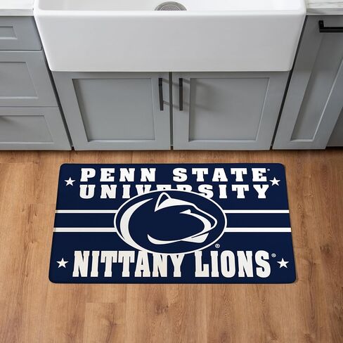 NCAA Penn State Indoor Entrance Welcome Mat, 30"x18" Anti-Fatigue Kitchen Mats and Rugs, Non Slip Backing, Waterproof Ergonomic Comfort Mat for Entryway, Office, Dorm, Man Cave in Saudi Arabia