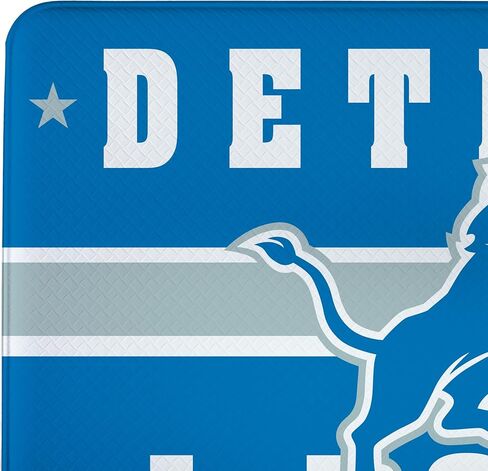 NFL Detroit Lions Indoor Entrance Mat, 30"x18" Anti-Fatigue Kitchen Mats and Rugs, Non Slip Backing, PVC Waterproof Ergonomic Comfort Mat for Entryway, Kitchen, Man Cave, Office, Sink, Laundry in Saudi Arabia