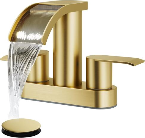 gotonovo 4 بوصة في المنتصف شلال الحمام بالوعة الحنفية سطح جبل 2 التعامل مع الحنفيات حوض 2 أو 3 حفرة مع يطفو على السطح استنزاف وشملت مرحاض الحديثة خلاط صنبور الغرور صنبور ماتي الأسود in Kuwait