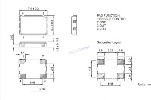 (5 قطعة) 64M 64MHZ 64.000M 64.000MHZ 5070 7050 SMD مذبذب كريستال نشط OSC 4Pin 5.0X7.0MM مذبذبات الساعة in Kuwait