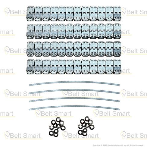 Genuine Flexco RS187J12/300NC Alligator Ready Set Staple Fastener (Box of 4 Sets) - Includes 10 Additional 187-RET Retaining Washers in Kuwait