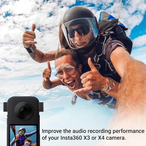 Microphone Wind Muff for Insta360 X3 X4, 6PCS Anti-Noise Sponge Cushion for Camera Enhancement of Sound Quality in Saudi Arabia