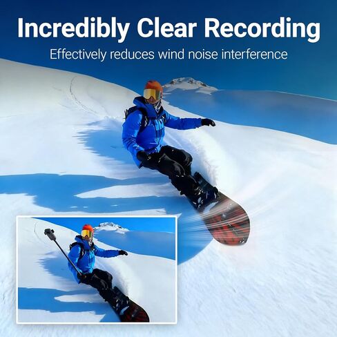 Microphone Wind Muff for Insta360 X3 X4, 6PCS Anti-Noise Sponge Cushion for Camera Enhancement of Sound Quality in Saudi Arabia