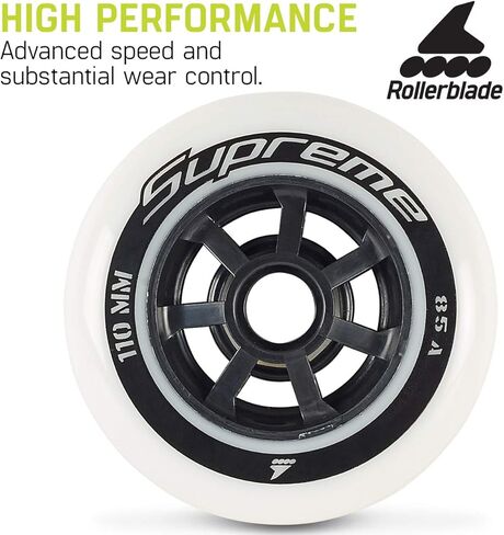 Rollerblade Supreme 110mm 85A Wheels in Saudi Arabia