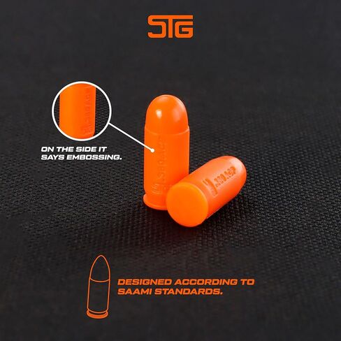 STG Snap Caps .380 ACP - جولات وهمية ممتازة للتدريب على الحرائق الجافة، والتدريبات التكتيكية، وممارسة الأعطال والتعامل الآمن مع الأسلحة - 30 طلقة in Kuwait