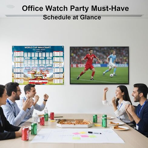 RUIZHUO World Cup Poster 2026 Large World Cup Schedule Poster 48 Team Collection 2026 Soccer Schedule Banner Final Round Wall Chart Backdrop Decor for Soccer Fans Gifts 24x33 Inch oxford fabric in Kuwait