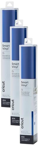 Cricut Smart Removable Vinyl (13in x 3ft, Blue) for Explore and Maker 3 - Matless cutting for long cuts up to 12ft (Pack of 2) in Kuwait