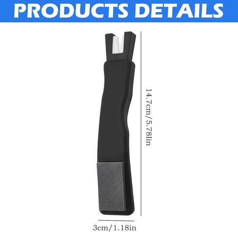Ceramic Ice Skate Sharpeners, Professional Hockey Skate Tool, Dual-Ended V-Blade and Sharpening Stone for On-the-Go Maintenance, Universal Ice Skate Sharpener for Skating Accessories in Saudi Arabia