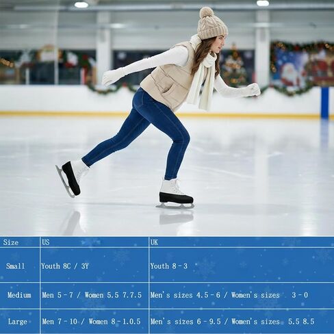 Ice Skate Boot Covers, Toe Guard Protector Sleeve for Roller Skates, Low Profile Wrap Elastic Washable Roller Skate, Accessories for Figure, Speed and Recreational Skating (Black, Medium) in Kuwait