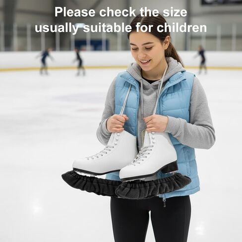 Ice Skate Blade Covers, Sports Blade Cover, Ice Skate Covers, Ice Skate Guards Protector for Hockey Skates, Figure Skate and Ice Skates, (Black) in Saudi Arabia