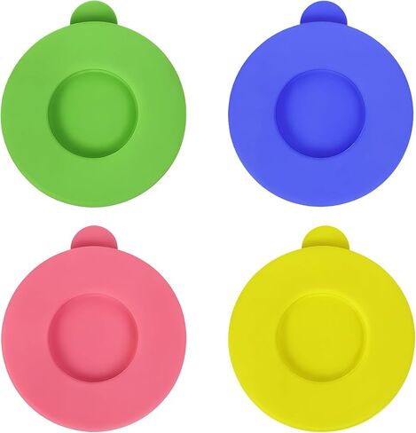 4-Pack Silicone Powder Cleanser Lids, Silicone Cover for Cleaning Powder Compatible with Bar Keepers Friend, Comet, Ajax & Bon Ami (Fits 12oz & 21oz Cans), Assorted Colors in Saudi Arabia