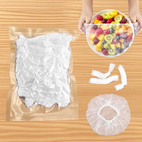 100PCS Bowl Covers Bread Proofing (9-11 inch),Large Food Fruit Storage Protection from Dust,Fits Family Outdoor Picnic,Bread Proofing & Shower Caps,Food Storage Covers for Kitchen Bowl/Plates in Saudi Arabia