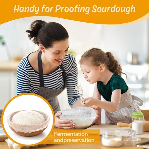 100PCS Bowl Covers Bread Proofing (9-11 inch),Large Food Fruit Storage Protection from Dust,Fits Family Outdoor Picnic,Bread Proofing & Shower Caps,Food Storage Covers for Kitchen Bowl/Plates in Saudi Arabia