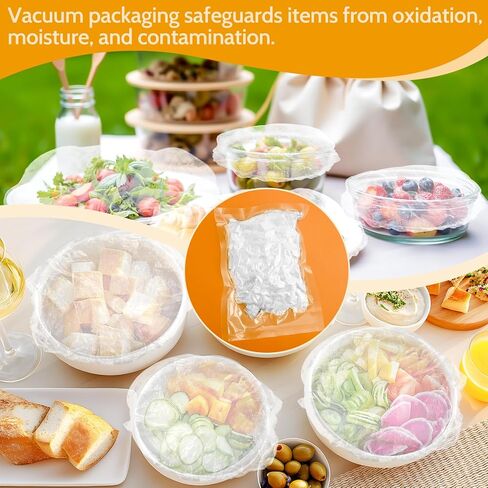 100PCS Bowl Covers Bread Proofing (9-11 inch),Large Food Fruit Storage Protection from Dust,Fits Family Outdoor Picnic,Bread Proofing & Shower Caps,Food Storage Covers for Kitchen Bowl/Plates in Saudi Arabia