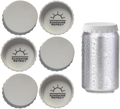 Reusable Silicone Soda Can Lids (6 pack) – Drink Can Covers for Outdoor, Travel & Everyday Use in Kuwait