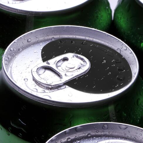 10 قطع من أغطية علب الصودا، أغطية علب Ymapinc للصودا، واقيات الغطاء العلوي البلاستيكية، واقيات الانسكابات للبيرة وفحم الكوك والعصائر والمشروبات، أسود، تمنع الانسكابات in Kuwait