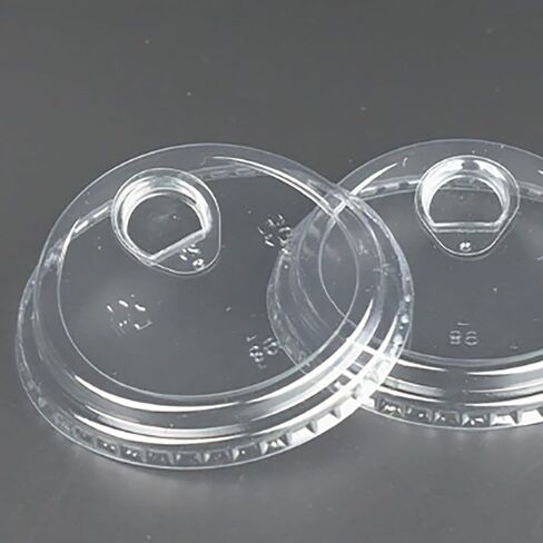 50 قطعة من الأغطية البلاستيكية الشفافة الخالية من القش تناسب أكواب الشرب الباردة أو القهوة أو البيرة أو الكوكتيل أو النبيذ أو المشروبات (شفافة، 98 مم) in Kuwait