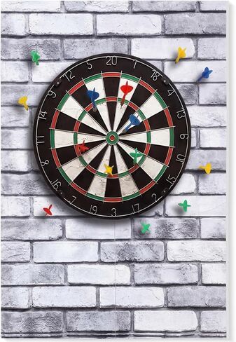 Tudomro Felt Dart Board واقي جدار من الطوب Dartboard دعم محيطي 36 بوصة 24 بوصة 0.5 بوصة لاصق ذاتي قابل للطي بلاط قابل للإزالة بساط حماية جدار رمي السهام للطابق السفلي المرآب لوحة الفلين البديلة in Saudi Arabia