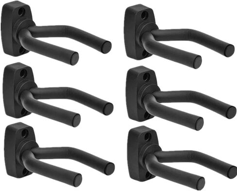 6PCS Guitar Hanger Wall Mount, Guitar Stand, Wall Bracket, Hook Bracket, Display Stand with Screws - Easy to Install - Suitable for Guitar, bass, Mandolin, Banjo, Ukulele in Kuwait