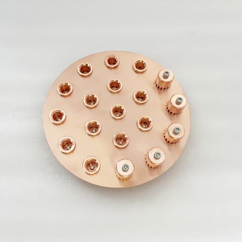 8" Copper Bubble Plate Set with Overflow Cap for 8" (203mm) Flange OD217mm Column,Reflux Column in Saudi Arabia