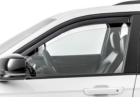 WeatherTech Custom Fit Side Window Deflectors for Jeep Grand Cherokee 4xe, Grand Cherokee L, Grand Cherokee - (801048IM), Front Pair - Dark Tint in Saudi Arabia